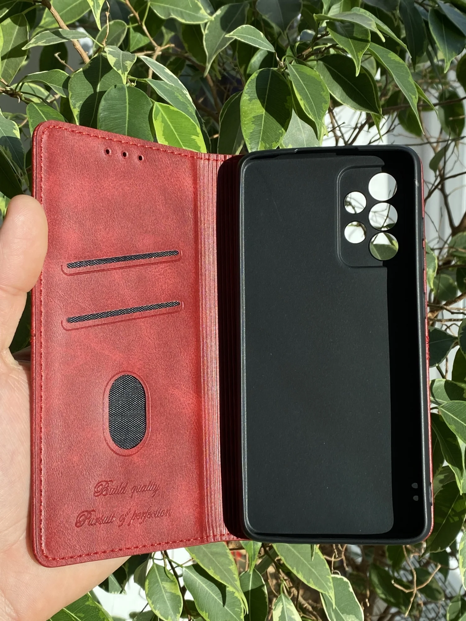 Красный чехол книжка elitcase для Samsung A52 и A52S 5G / Самсунг А52 и А52S 5G