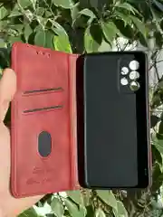Красный чехол книжка elitcase для Samsung A52 и A52S 5G / Самсунг А52 и А52S 5G
