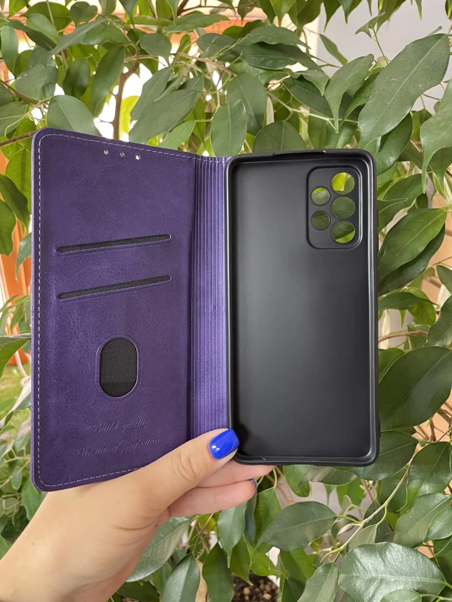 Фиолетовый чехол книжка elitcase для Samsung A52 и A52S 5G / Самсунг А52 и А52S 5G