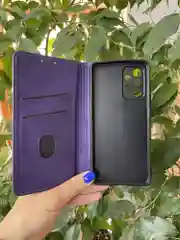 Фиолетовый чехол книжка elitcase для Samsung A52 и A52S 5G / Самсунг А52 и А52S 5G