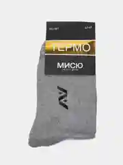 Серый мужские теплые махровые термо-носки