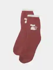 Пастельно-коралловый женские носки