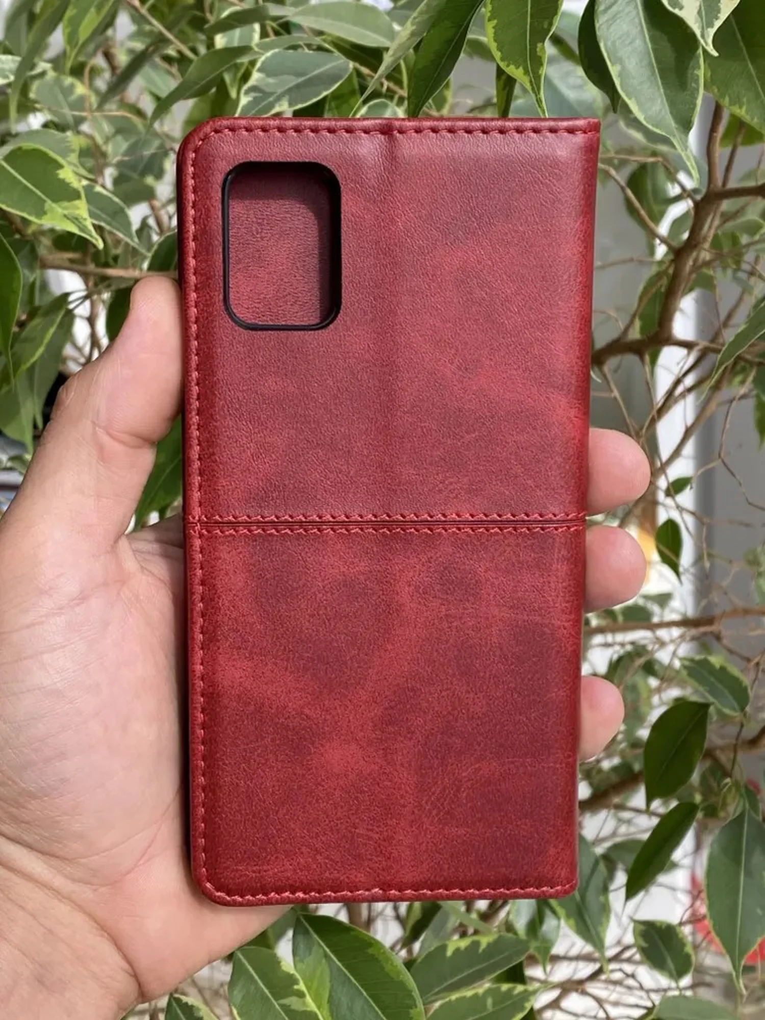 Красный чехол книжка elitcase для Samsung A51 / Самсунг А51