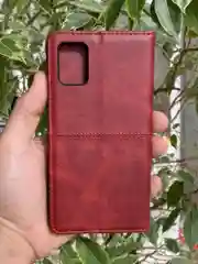 Красный чехол книжка elitcase для Samsung A51 / Самсунг А51
