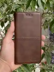 Тёмно-коричневый чехол книжка elitcase для Samsung A51 / Самсунг А51