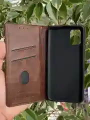 Тёмно-коричневый чехол книжка elitcase для Samsung A51 / Самсунг А51