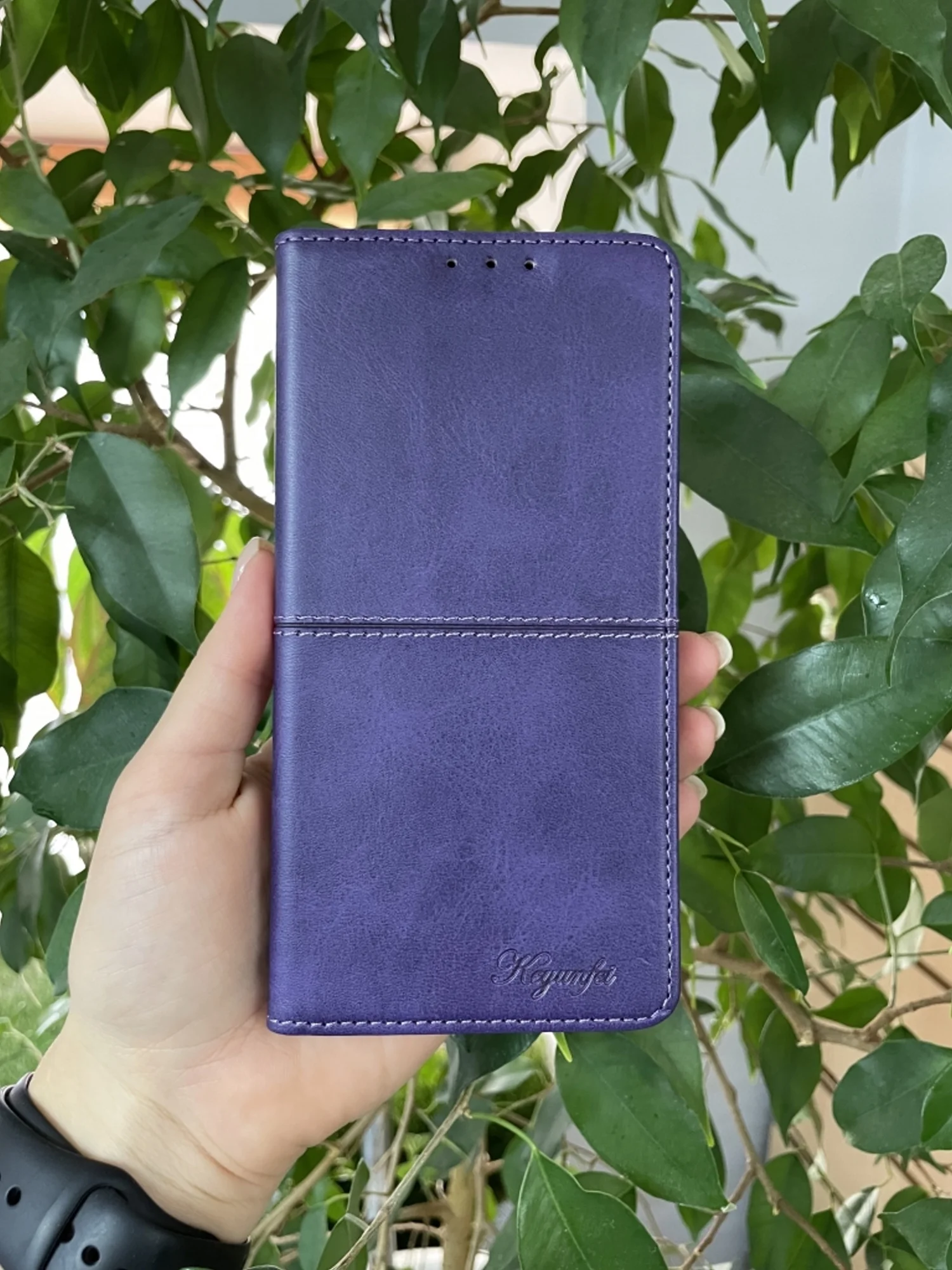 Фиолетовый чехол книжка elitcase для Samsung A51 / Самсунг А51