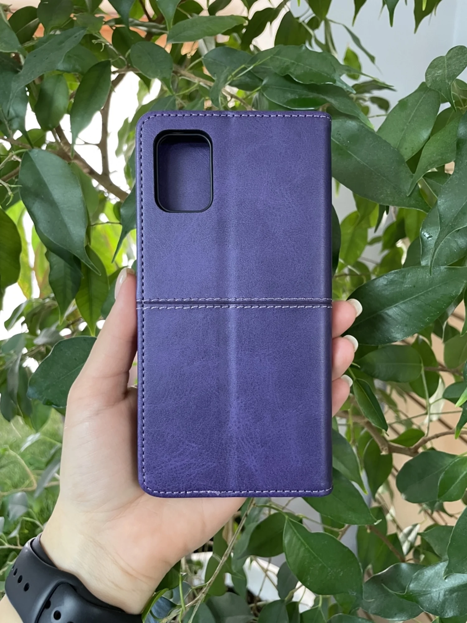Фиолетовый чехол книжка elitcase для Samsung A51 / Самсунг А51