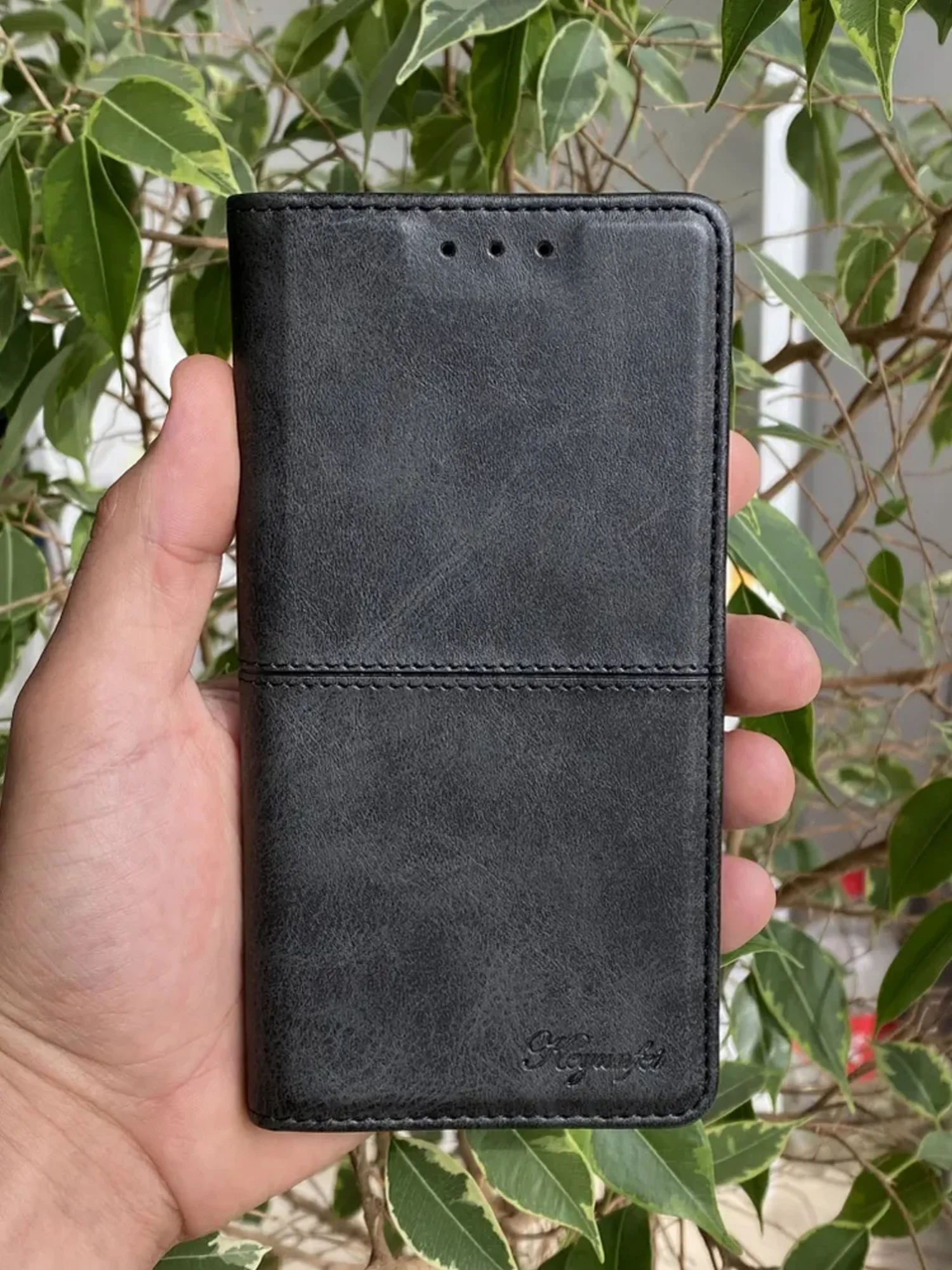 Черный чехол книжка elitcase для Samsung A51 / Самсунг А51