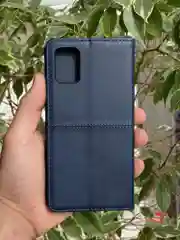 Синий чехол книжка elitcase для Samsung A51 / Самсунг А51