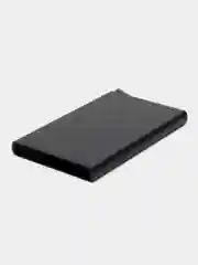 Черный металлический Картхолдер с RFID защитой банковских карт от считывания