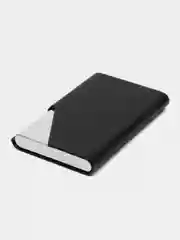 Черный картхолдер "Magnetic Card Holder" из стали для пластиковых карт и визиток