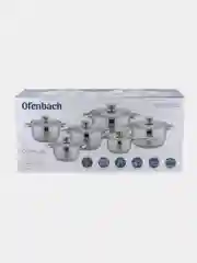 Набор посуды для приготовления "Кастрюли из нержавеющей стали Ofenbach", 12 предм