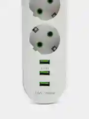 Сетевой Фильтр, с USB зарядкой, удлинитель, 2, 3, 5 метров