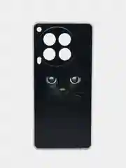 Шоколадный чехол на Tecno Camon 30 5G / Текно Камон 30 5G прозрачный, с рисунком, защита камеры
