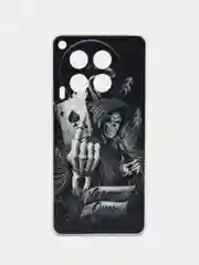 Оливковый чехол на Tecno Camon 30 4G / Текно Камон 30 4G прозрачный, с рисунком, защита камеры
