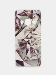 Серый металлик чехол на Redmi A3/Poco C61 / Редми А3/Поко С61 прозрачный, с рисунком, защита камеры