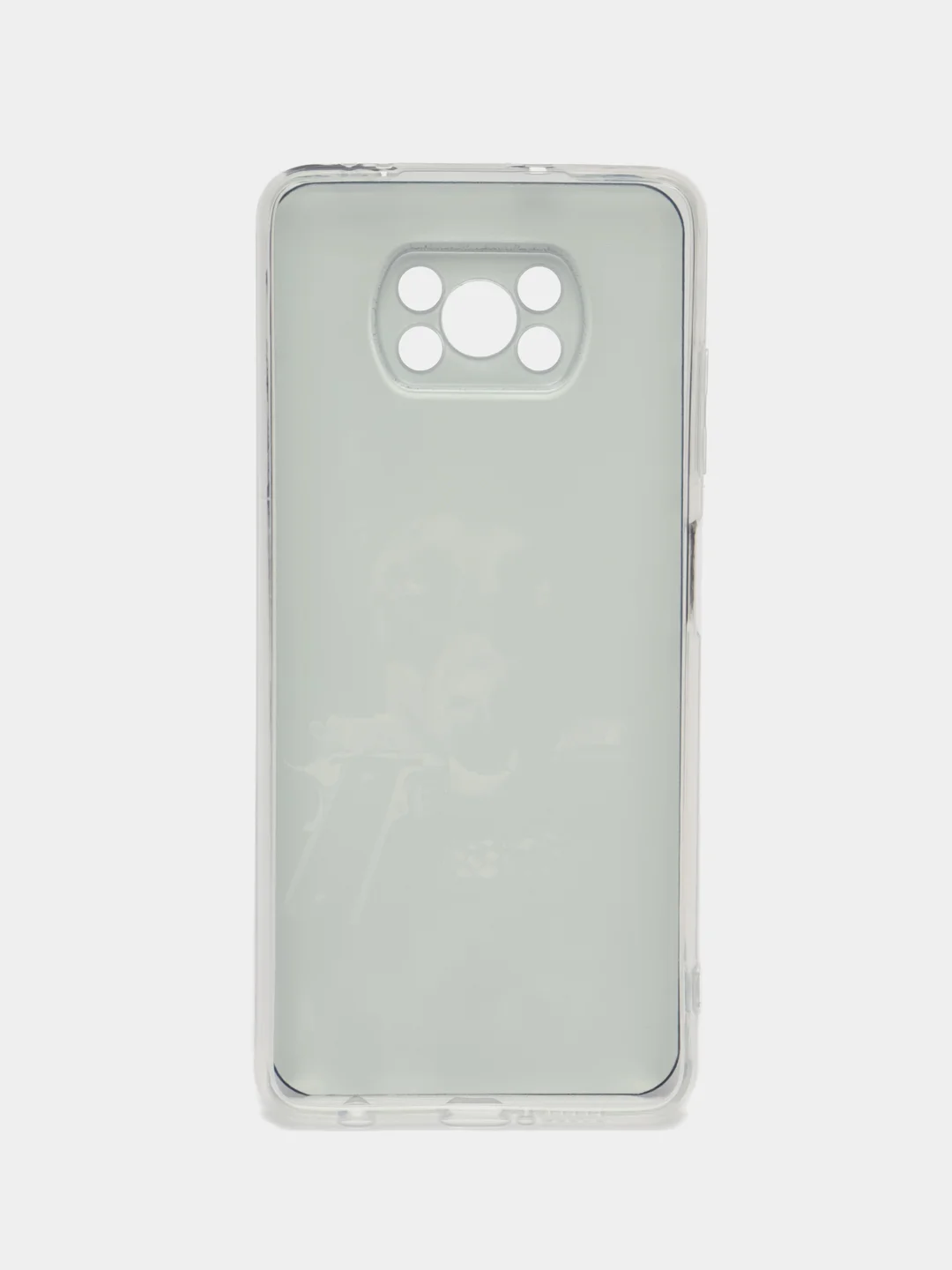 Серый металлик чехол на Xiaomi Poco X3/Poco X3 Pro / Сяоми Поко X3/Поко Х3 Про прозрачный, защита камеры