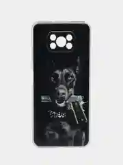 Серый металлик чехол на Xiaomi Poco X3/Poco X3 Pro / Сяоми Поко X3/Поко Х3 Про прозрачный, защита камеры