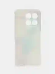 Ледяной силиконовый чехол на Honor X6b / Хонор X6b прозрачный, с принтом, защита камеры