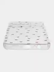 Кораллово-розовый силиконовый чехол на Honor X6b / Хонор X6b прозрачный, с принтом, защита камеры