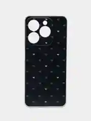 Черный чехол на Realme C61 4G (Global) / Realme C61 4G прозрачный, с принтом, защита камеры