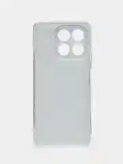 Черный силиконовый чехол на Honor X6b / Хонор X6b прозрачный, с принтом, защита камеры