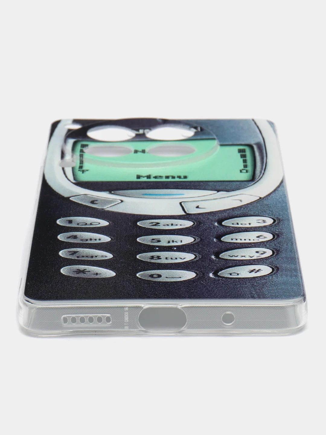 Угольный чехол на Tecno Camon 30 5G / Текно Камон 30 5G прозрачный, с рисунком, защита камеры