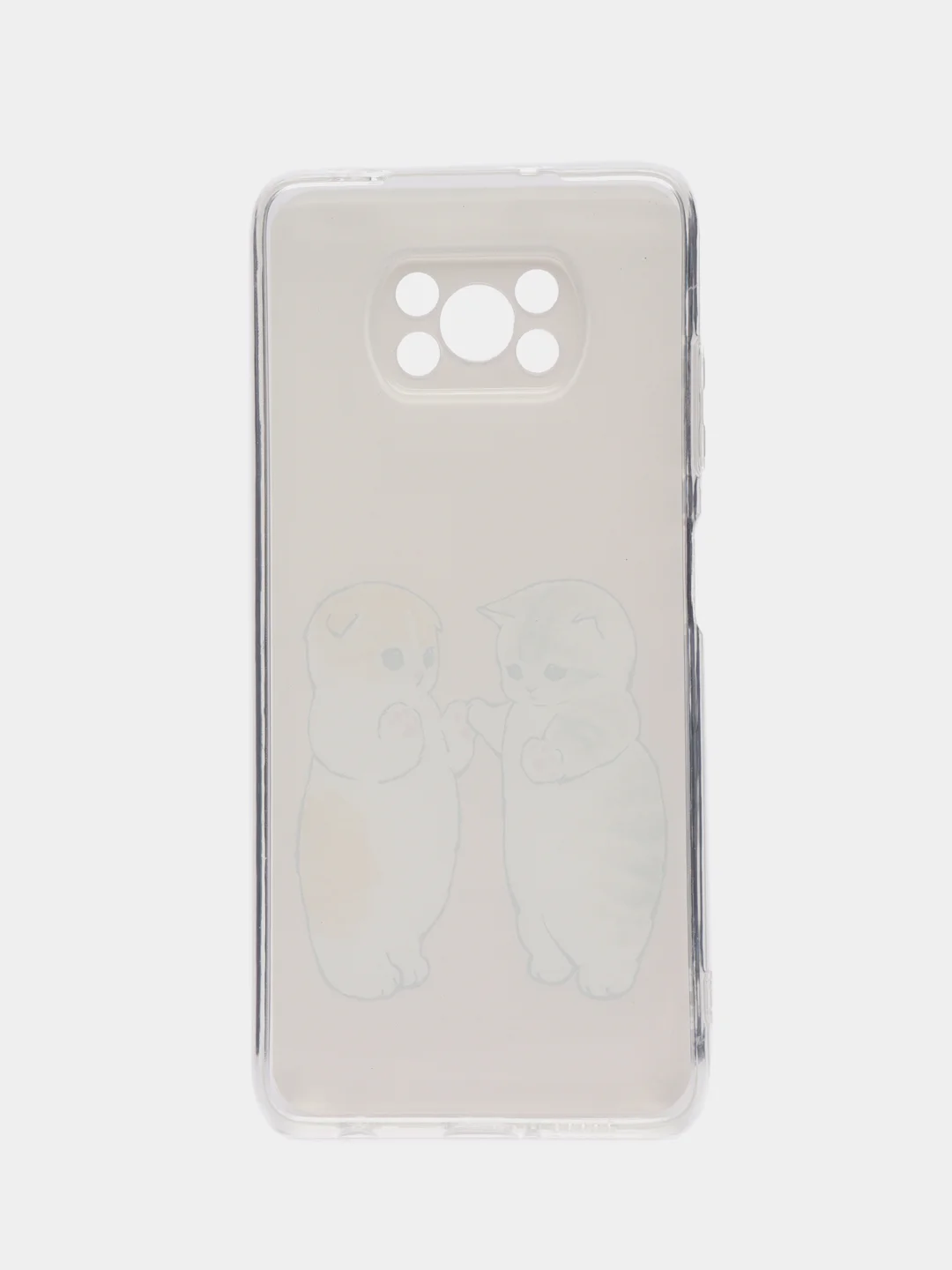 Бежевый меланж чехол на Xiaomi Poco X3/Poco X3 Pro / Сяоми Поко X3/Поко Х3 Про прозрачный, защита камеры