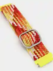 Желтый плетеный нейлоновый ремешок для Xiaomi Amazfit Bip, Samsung Gear, Huawei Watch, 20 / 22 мм