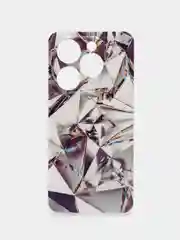 Серый металлик чехол на Infinix Smart 8/8 HD/HOT 40i / Инфиникс Смарт 8/8 HD/Хот 40i прозрачный