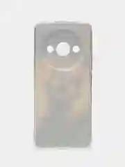 Индиго чехол на Redmi A3/Poco C61 / Редми А3/Поко С61 прозрачный, с рисунком, защита камеры