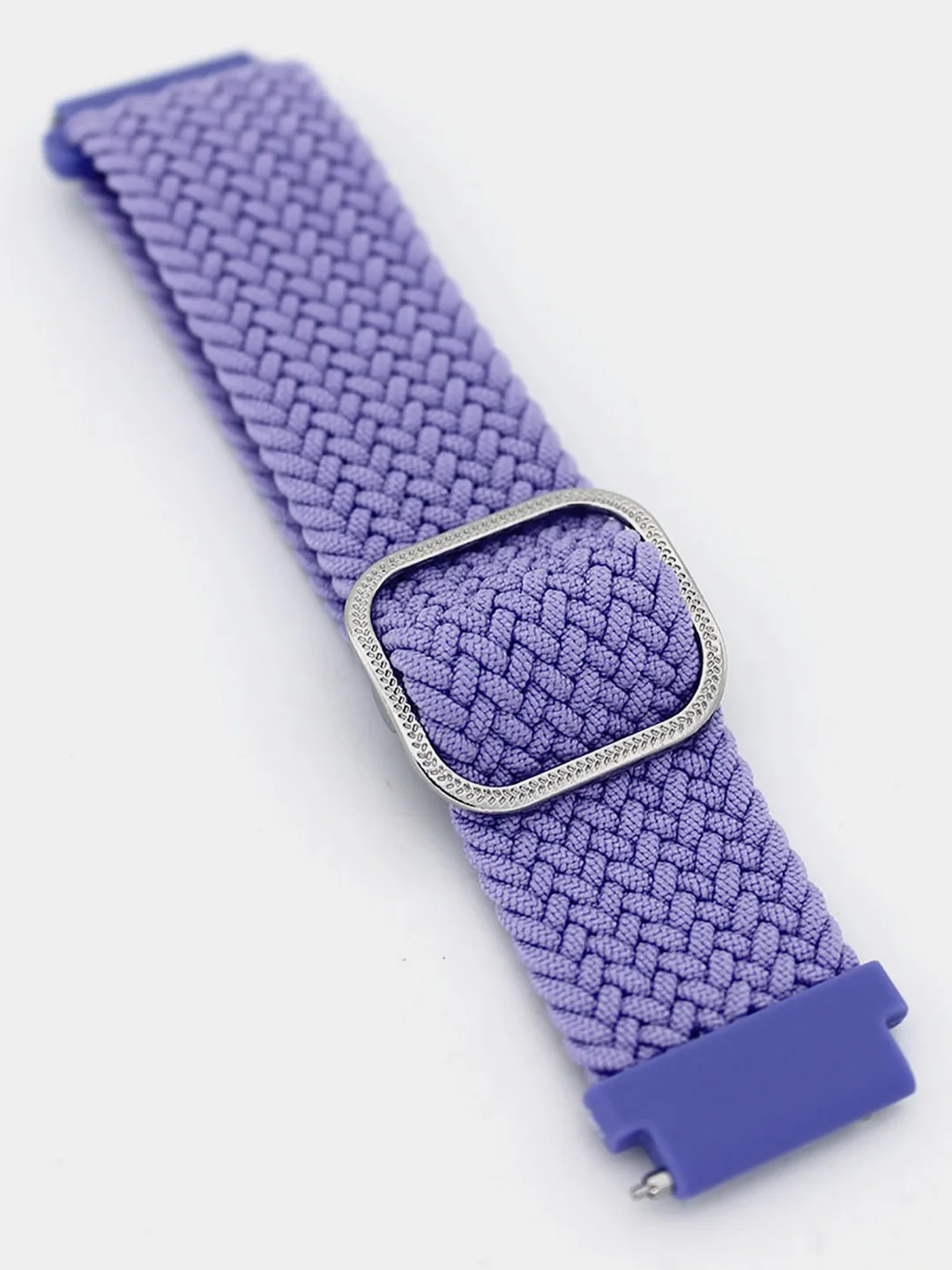 Сиреневый плетеный нейлоновый ремешок для Xiaomi Amazfit Bip, Samsung Gear, Huawei Watch, 20 / 22 мм