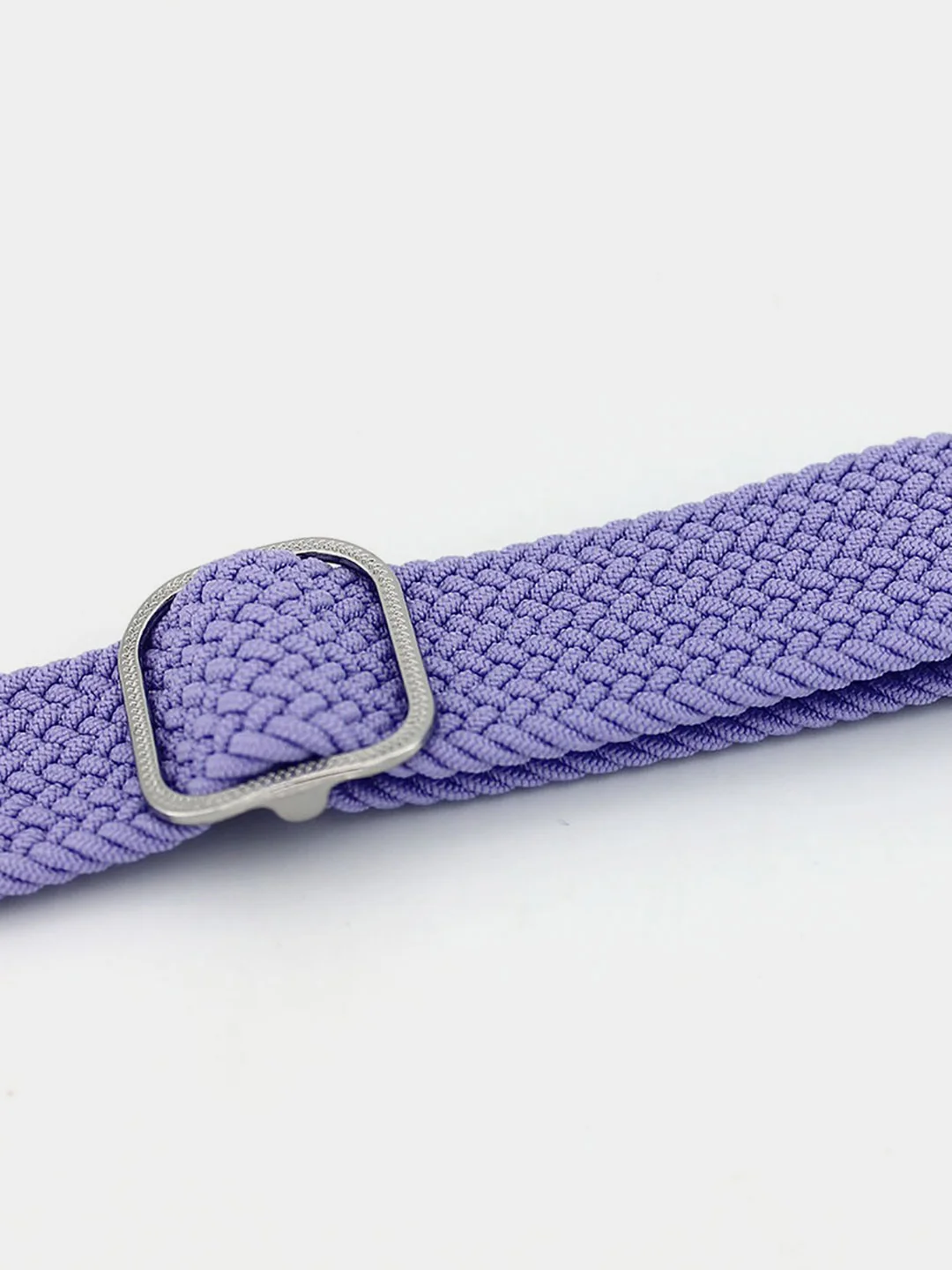 Сиреневый плетеный нейлоновый ремешок для Xiaomi Amazfit Bip, Samsung Gear, Huawei Watch, 20 / 22 мм
