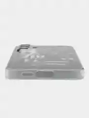 Оливковый чехол на Samsung Galaxy A55 5G / Самсунг Галакси А55 5G прозрачный, с рисунком