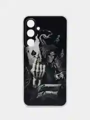 Оливковый чехол на Samsung Galaxy A55 5G / Самсунг Галакси А55 5G прозрачный, с рисунком