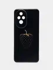 Разноцветный силиконовый чехол на Honor 200 / Хонор 200 прозрачный, с принтом, защита камеры