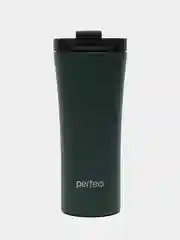 Тёмно-зелёный термокружка для напитков PERFEO с крышкой-поилкой (PFD0203)