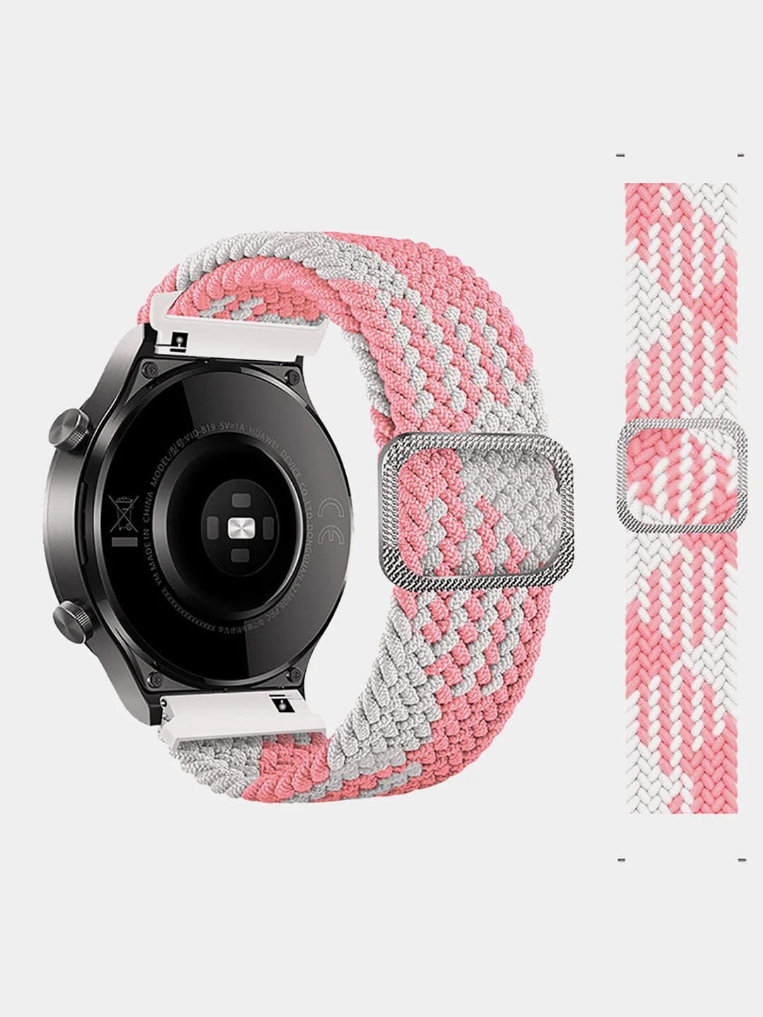 Конфетный плетеный нейлоновый ремешок для Xiaomi Amazfit Bip, Samsung Gear, Huawei Watch, 20 / 22 мм