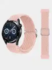 Бежевый плетеный нейлоновый ремешок для Xiaomi Amazfit Bip, Samsung Gear, Huawei Watch, 20 / 22 мм