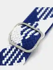 Голубой плетеный нейлоновый ремешок для Xiaomi Amazfit Bip, Samsung Gear, Huawei Watch, 20 / 22 мм