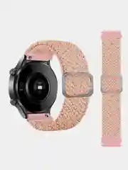 Бежевый меланж плетеный нейлоновый ремешок для Xiaomi Amazfit Bip, Samsung Gear, Huawei Watch, 20 / 22 мм