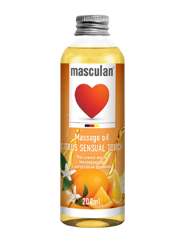 Массажное масло Маскулан Masculan, тонизирующее с цитрусовым ароматом, 200 мл