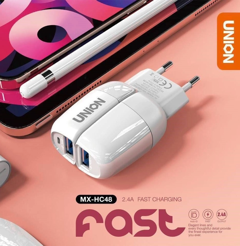 Зарядник Зарядка Зарядное устройство Тайп си СЗУ 2USB Charging 2.4A 2 входа блок питания