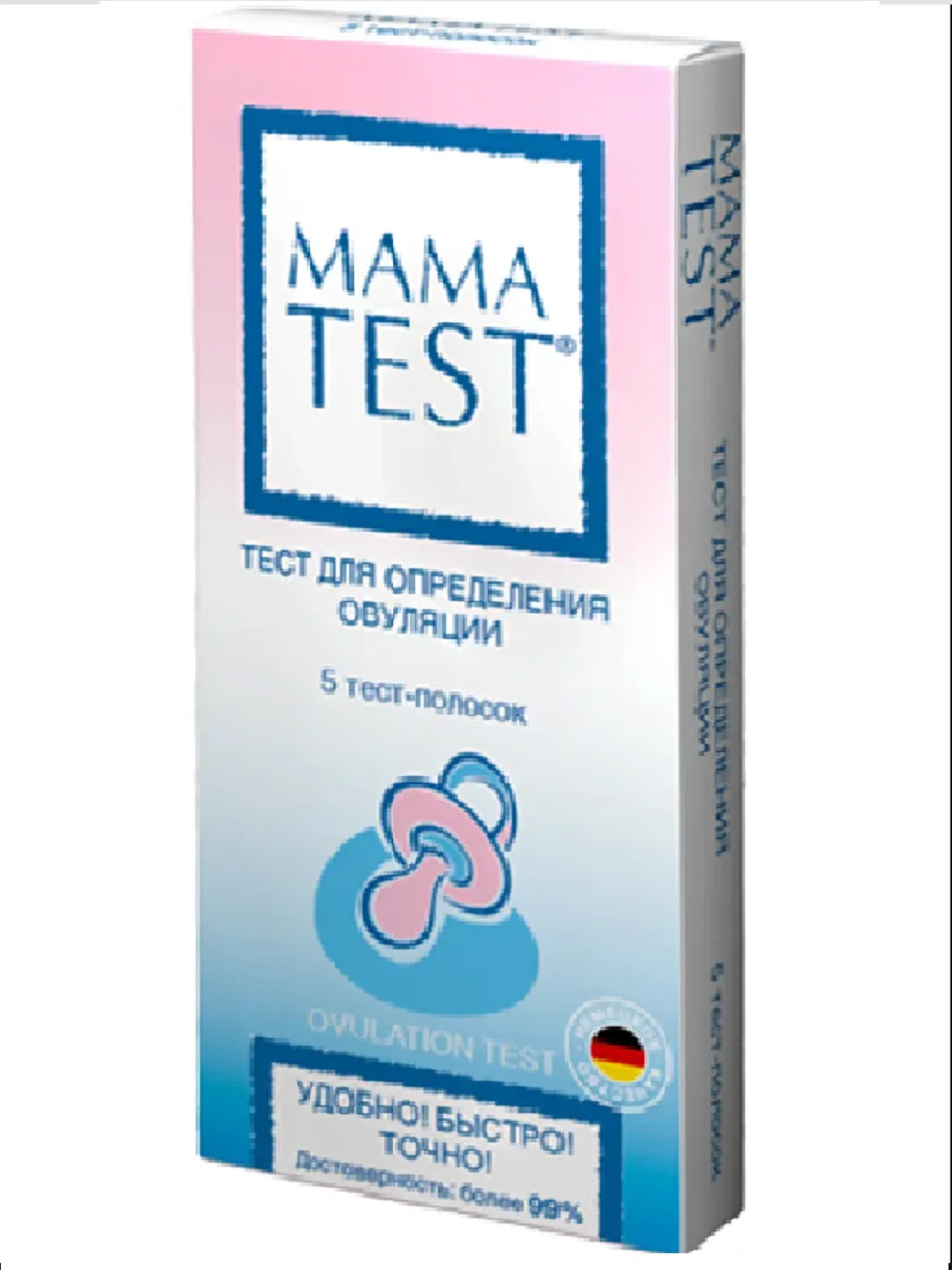 Тест для определения овуляции MAMA TEST №5 (5 тест-полосок в упаковке)