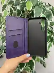 Фиолетовый чехол книжка elitcase для Samsung A35 5G / Самсунг А35 5G