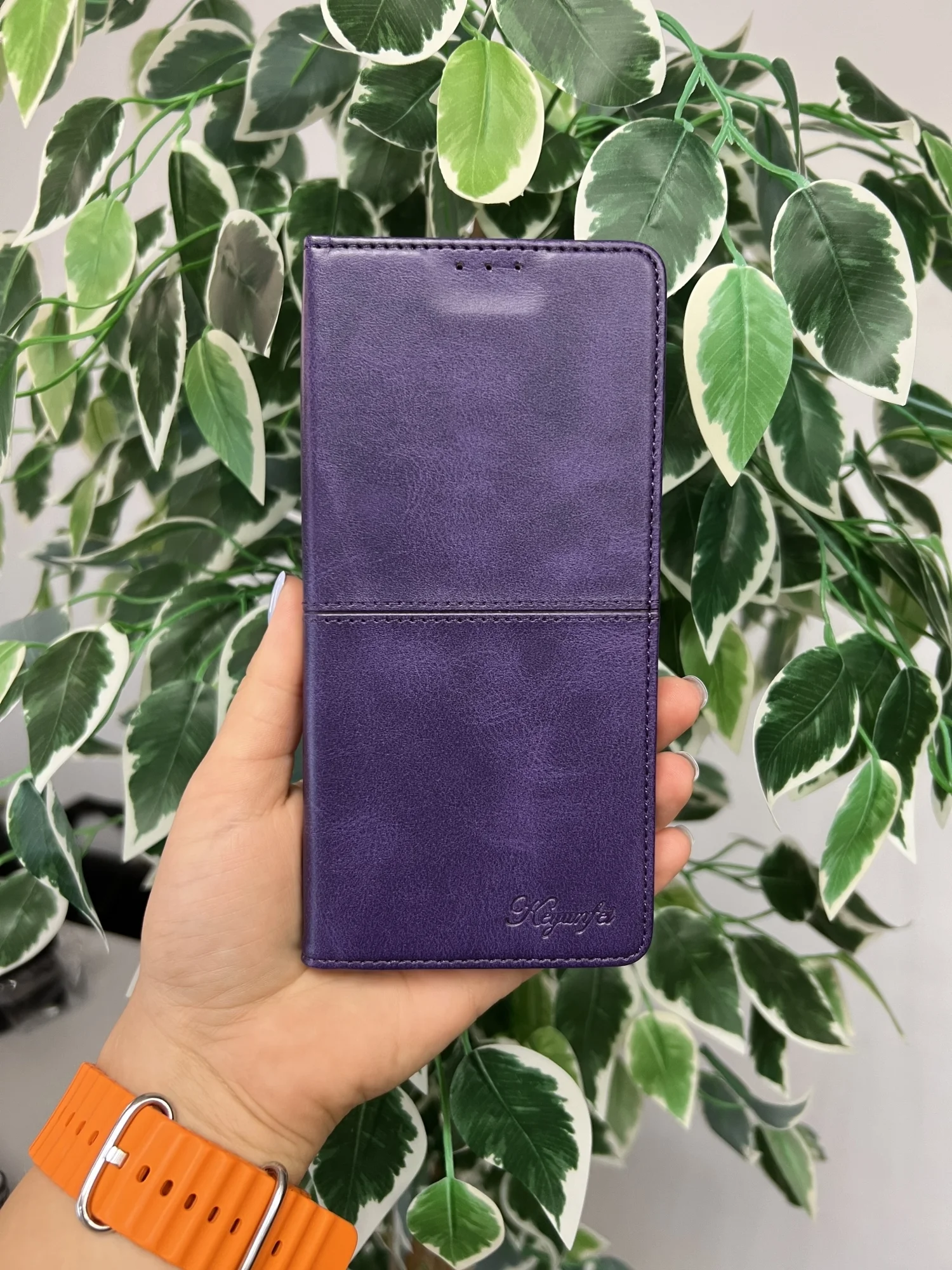 Фиолетовый чехол книжка elitcase для Samsung A35 5G / Самсунг А35 5G