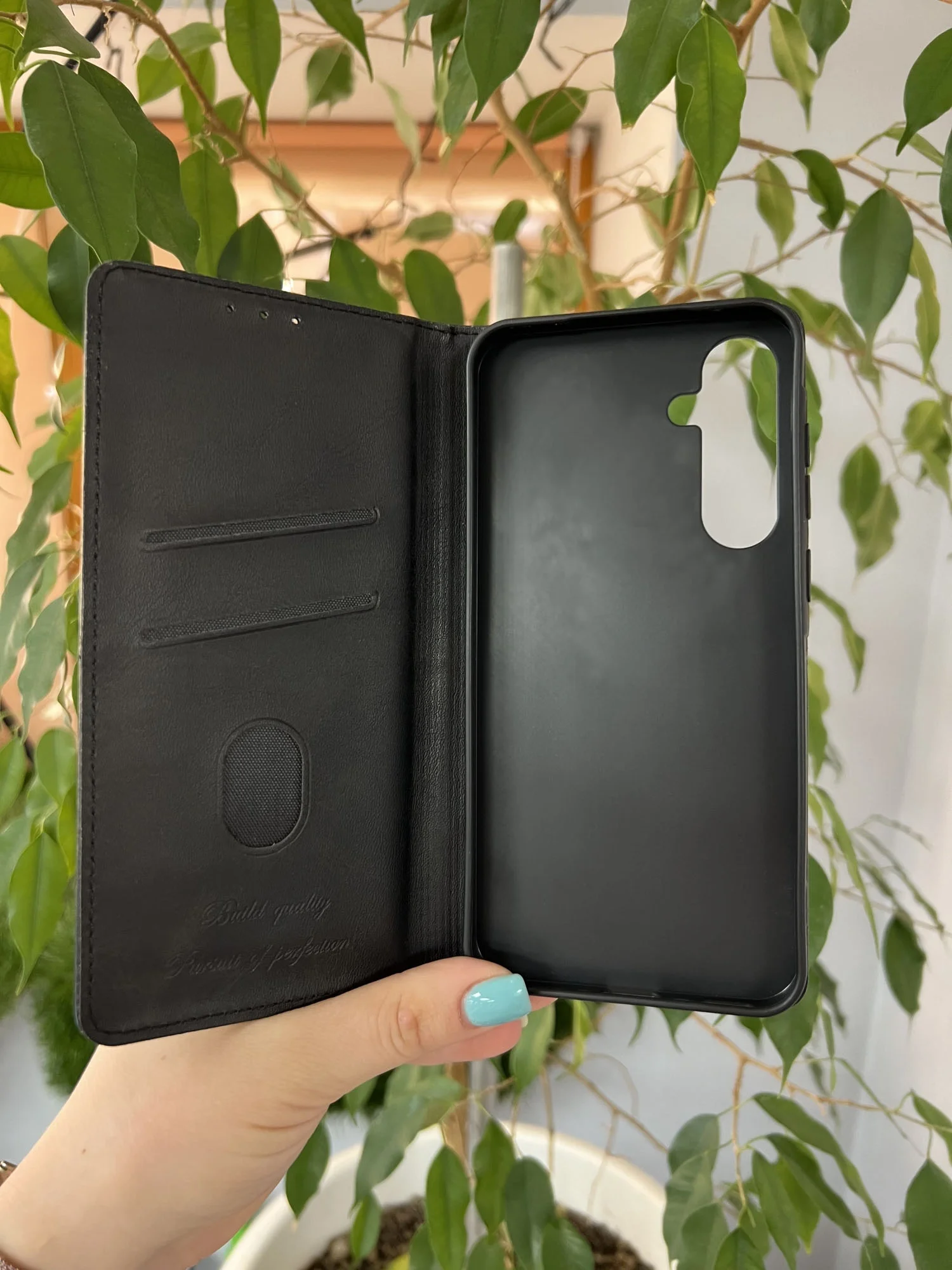 Черный чехол книжка elitcase для Samsung A35 5G / Самсунг А35 5G