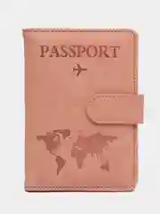 Коралловый обложка на паспорт, для загран паспорта, для документов с отделениями для карт