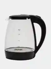 Чайник электрический Cromex KT-308, 455150, для кухни, стеклянный, 1,8 л, 1500 Вт, черный